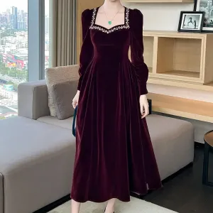 فستان نسائي شتوي انيق , Elegant winter women's dress