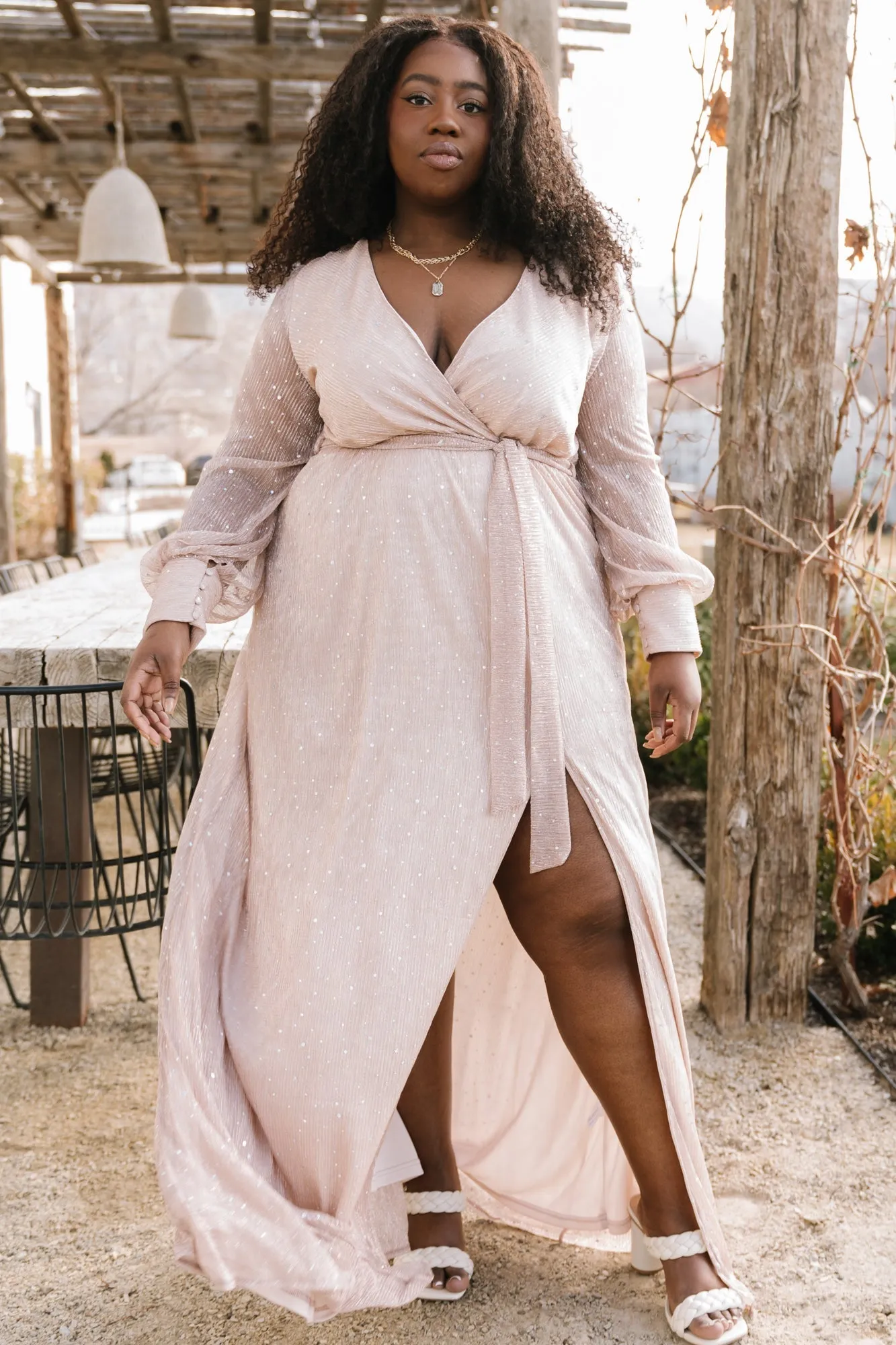 Abigail Sparkle Gown | Champagne