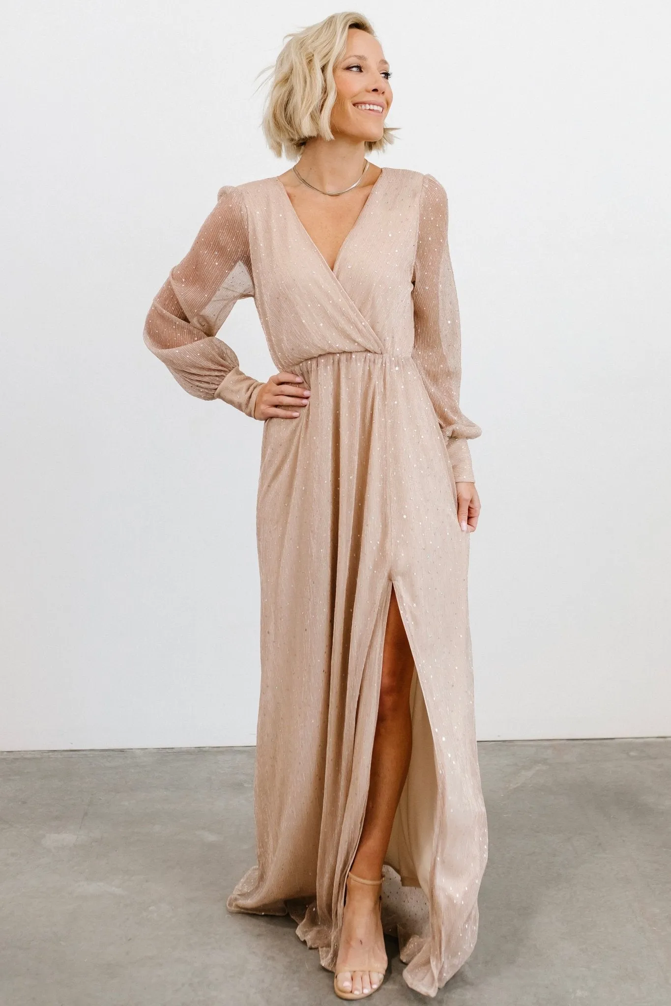 Abigail Sparkle Gown | Champagne