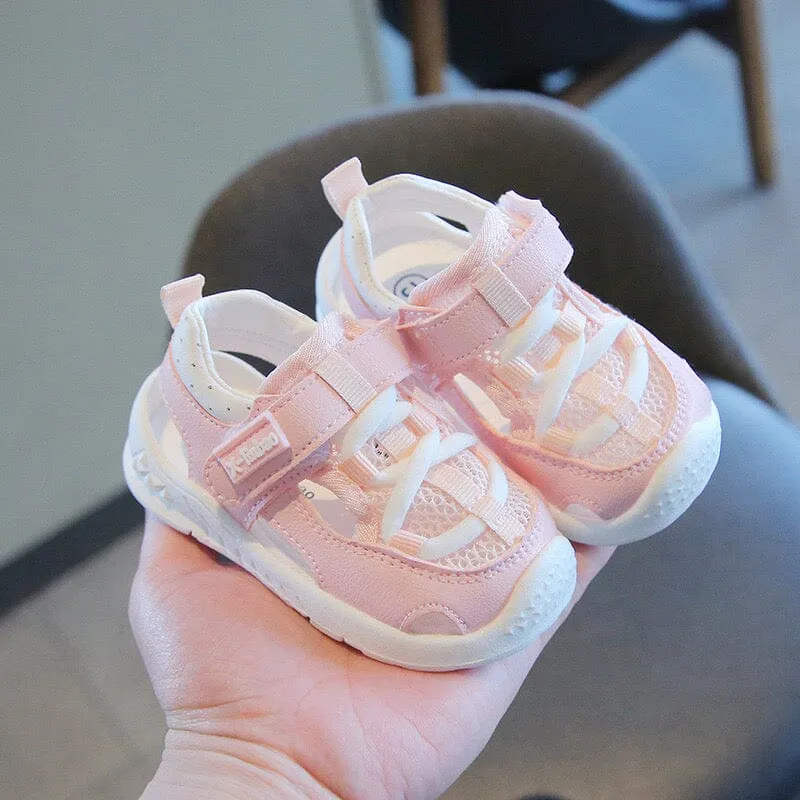 Addison Soft Sole Mesh First Walker Shoes