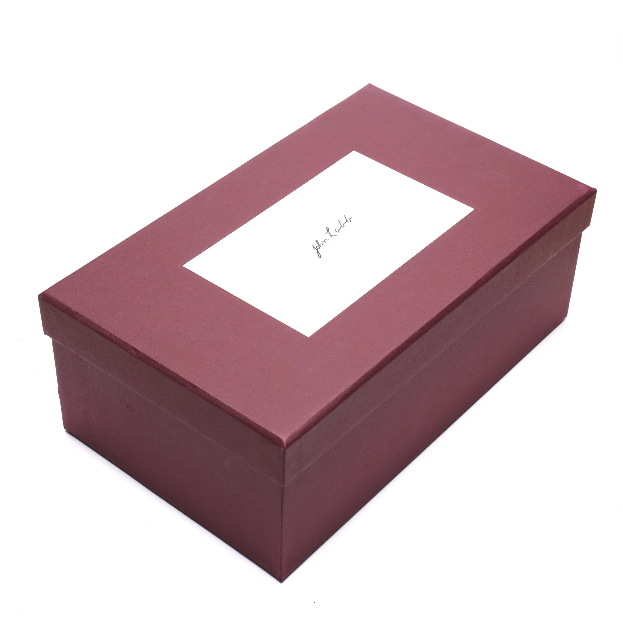 JOHN LOBB Paris Bespoke Dark Cherry Leather Oxford Shoes 7.5D US 8.5 NEW