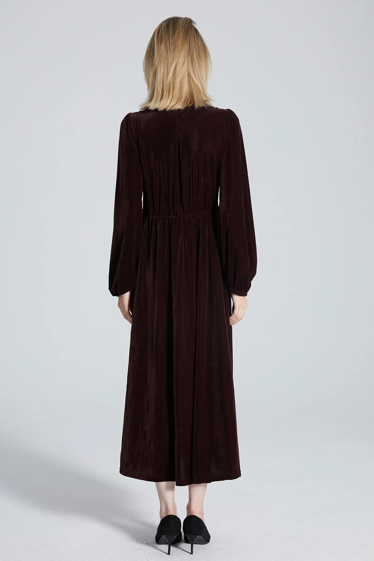 Meghan V-Neck Woven Dress