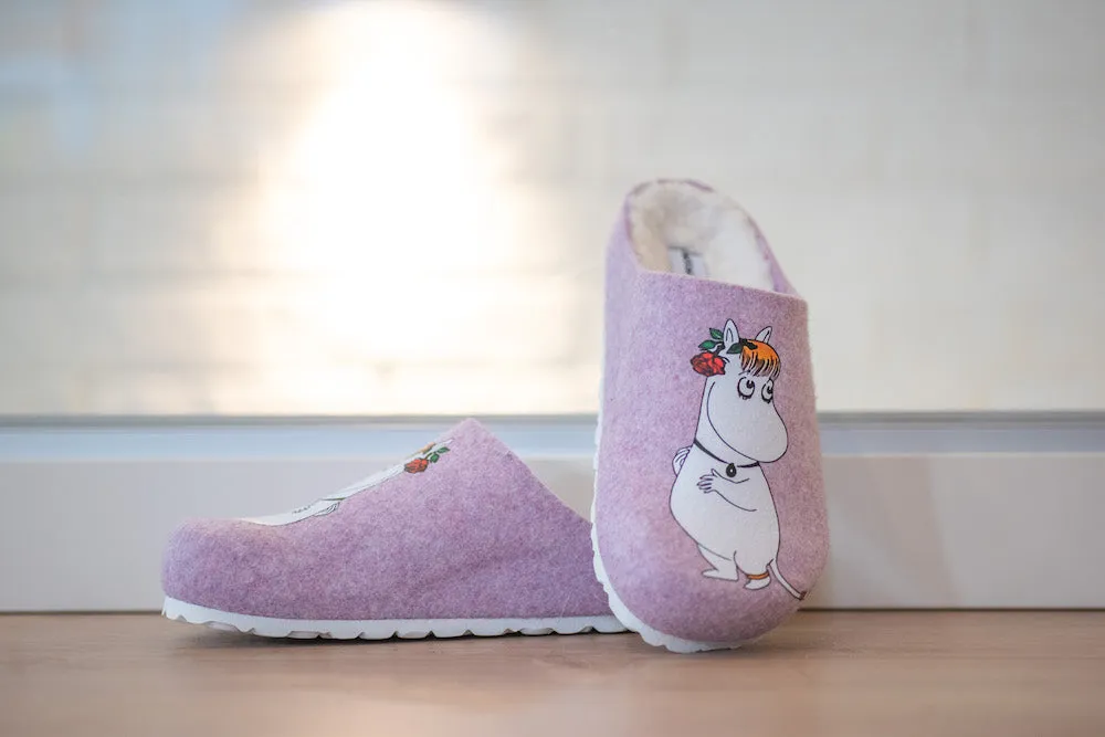 Moomin Felt Slippers Snorkmaiden Lilac