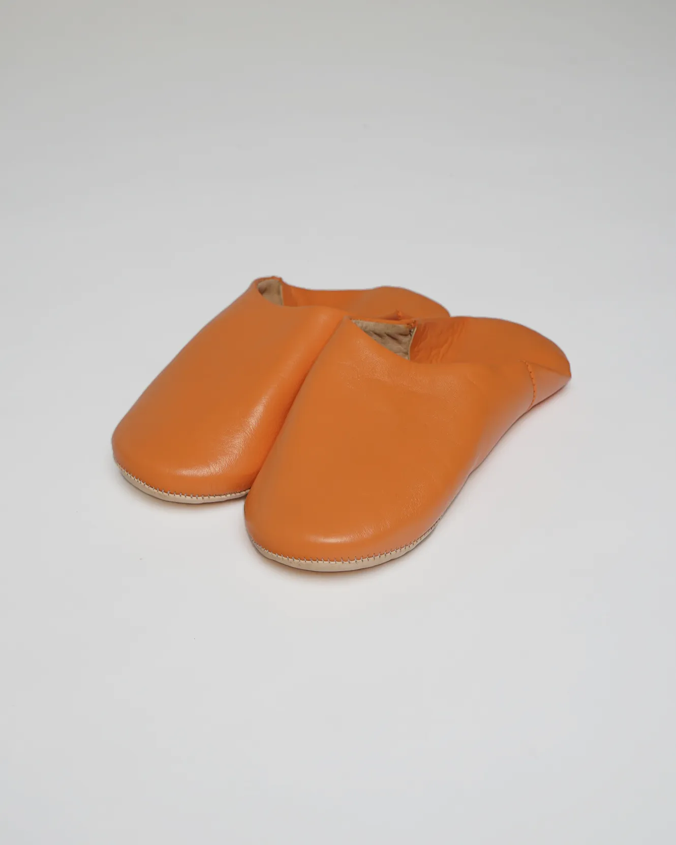 Moroccan Babouche Basic Slippers / Clementine