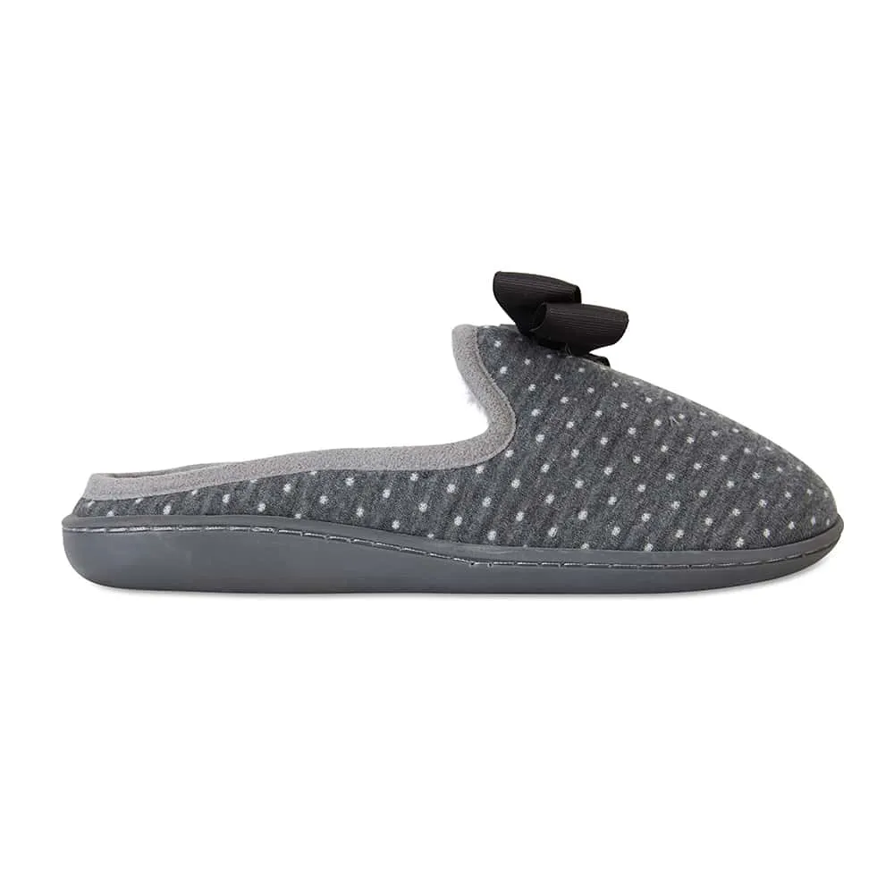 Satire Slipper in Charcoal Fabric