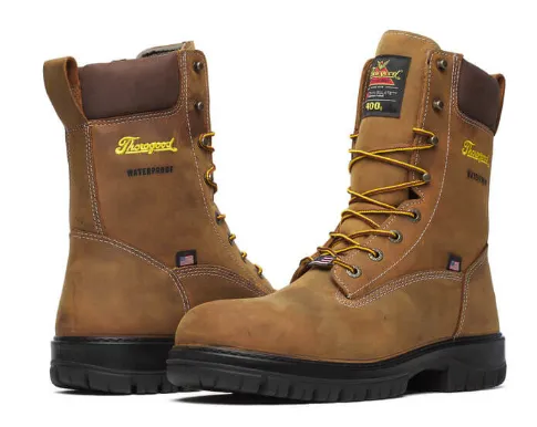 Thorogood Genesis Series – 8″ Chestnut – Nano Safety Toe – Waterproof – Insulated
