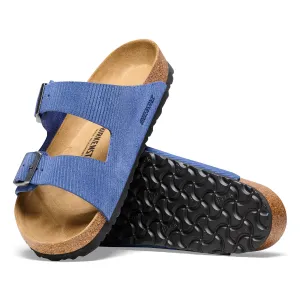 Women's Birkenstock Arizona Suede Embossed Color: Corduroy Indigo (MEDIUM/NARROW WIDTH)